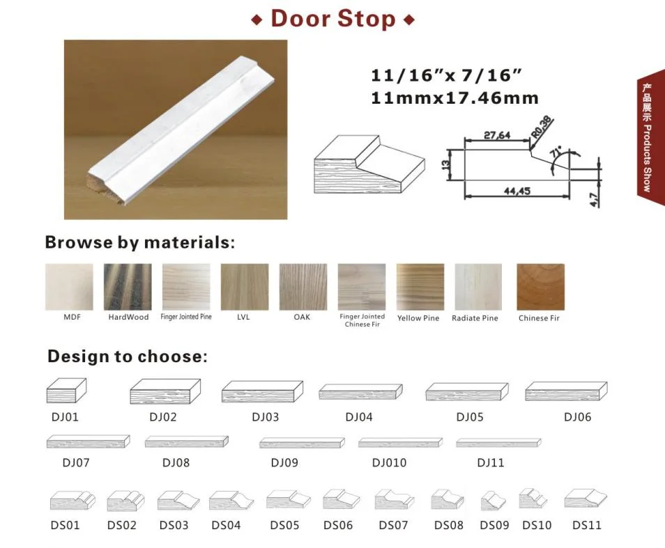 Radiant Pine Solid Wood Molding Decorative Doors Casing