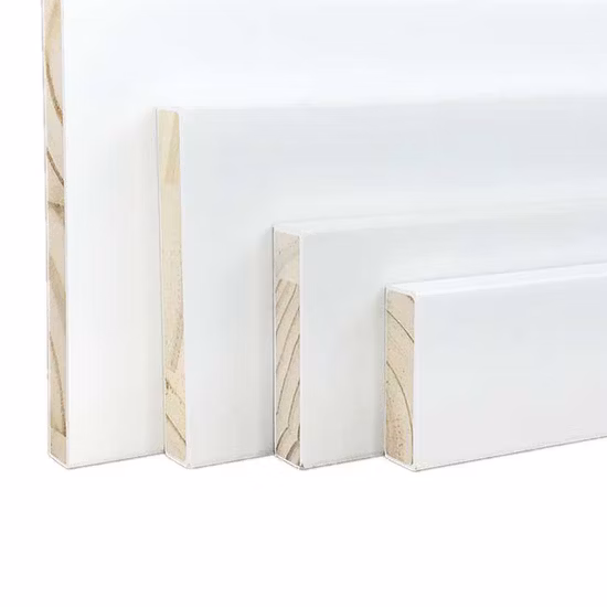 Plinthe coin moulure maison de poupée bois de pin garniture plinthe plancher blanc plinthe bois