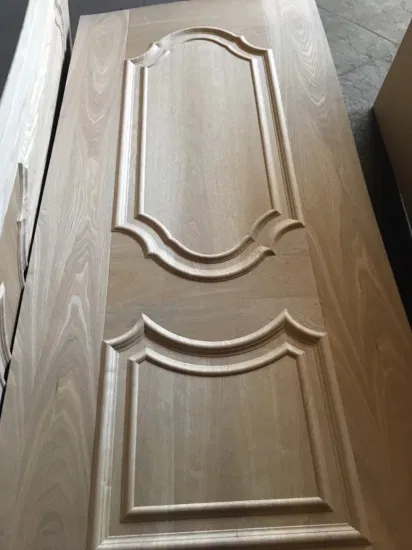 Peau de porte MDF de moulage en bois naturel pour la décoration du panneau de porte