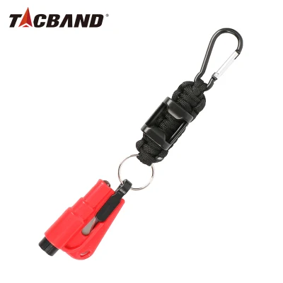 Tacband Multi porte-clés brise-vitre coupe-ceinture de sécurité mousqueton ouvre-boîte outil de survie